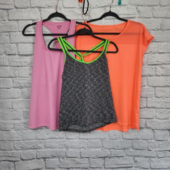 C9/Danskin/No Boundaries 3 Piece Colorful Tank Bundle - Picture 1 of 12